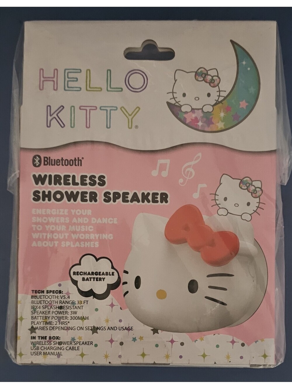 Sanrio Hello Kitty Bluetooth Wireless Shower Rechargeable Battery Speaker